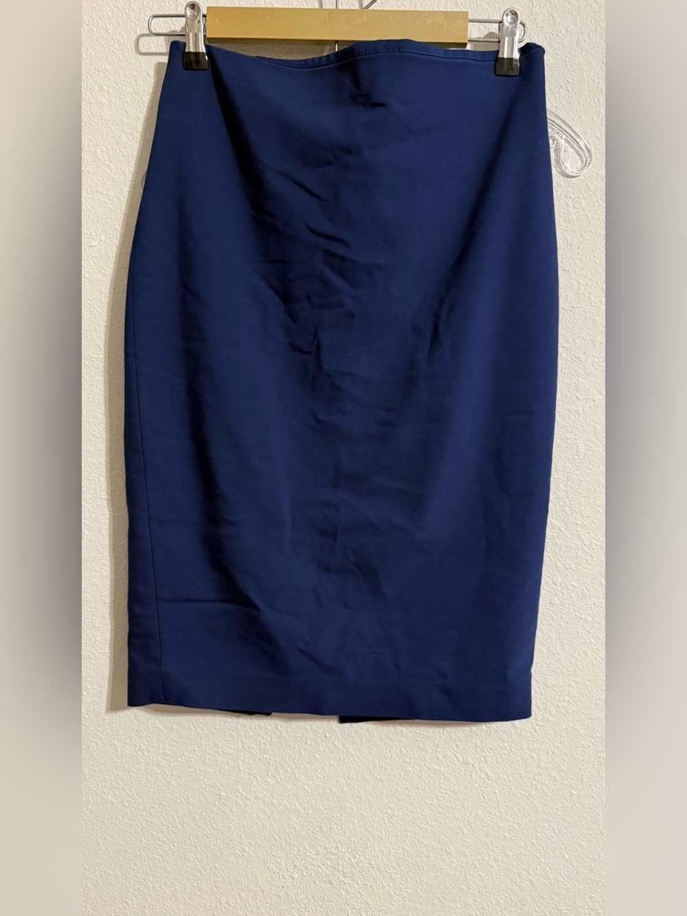 Express Navy Pencil Skirt - Tailored Silhouette